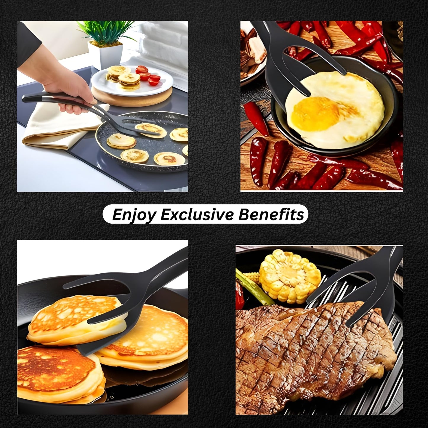 Egg flipper lifting a fried egg from frying pan