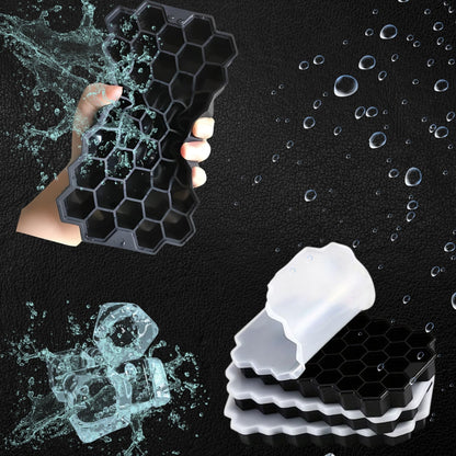 2-pack silicone ice cube tray set with NestBlend branding

