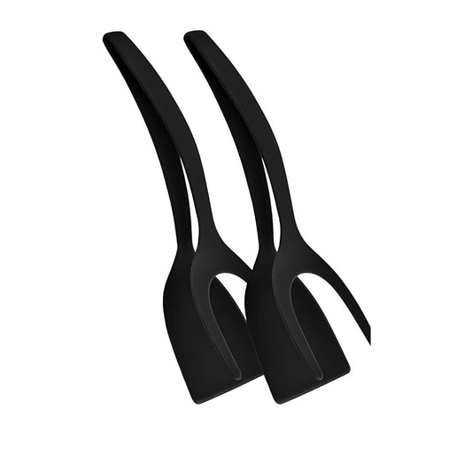 Close-up of textured ergonomic handle on NestBlend egg flipper

