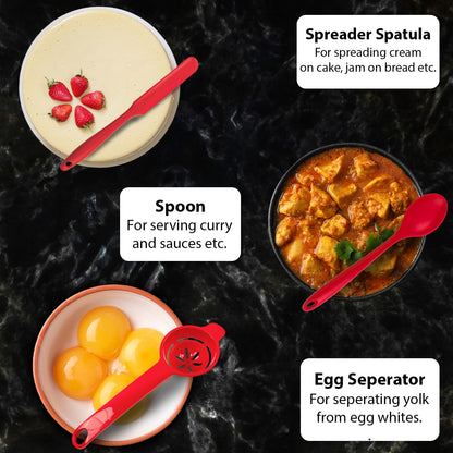 NestBlend Nonstick Red 38 Pieces Kitchen Utensils Set